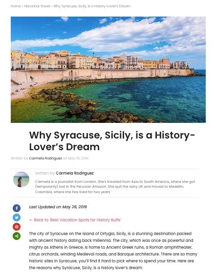 Why Syracuse, Sicily, is a History-Lover’s Dream article