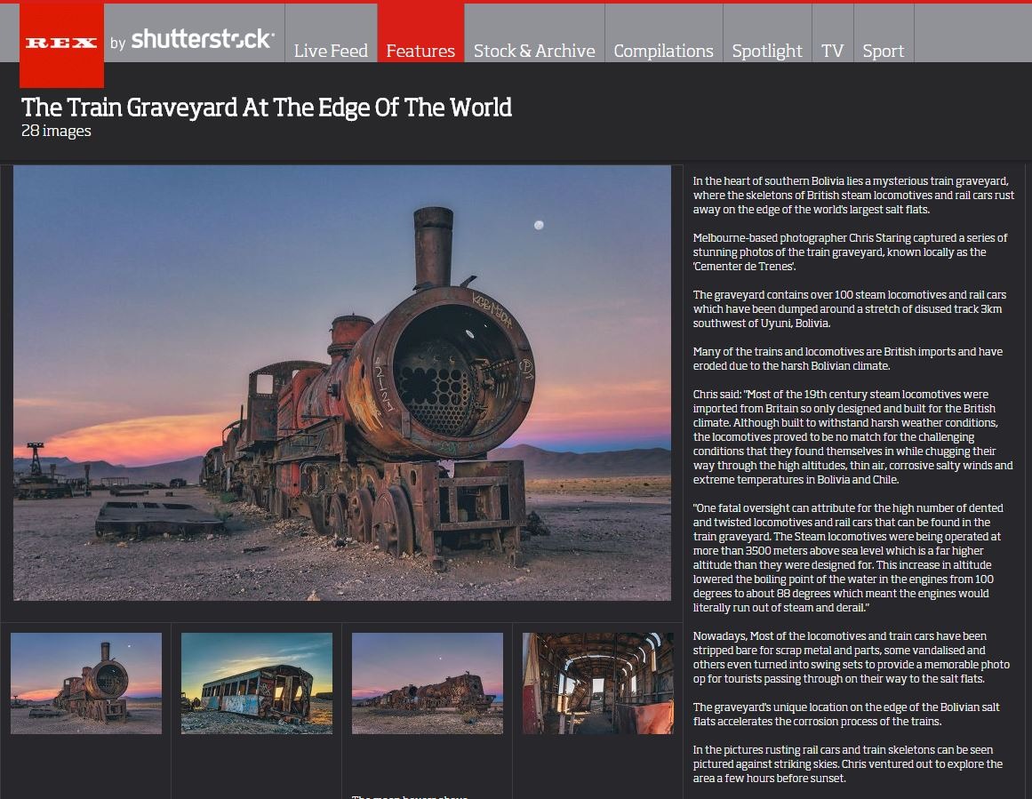 The Train Graveyard at the Edge of the World story